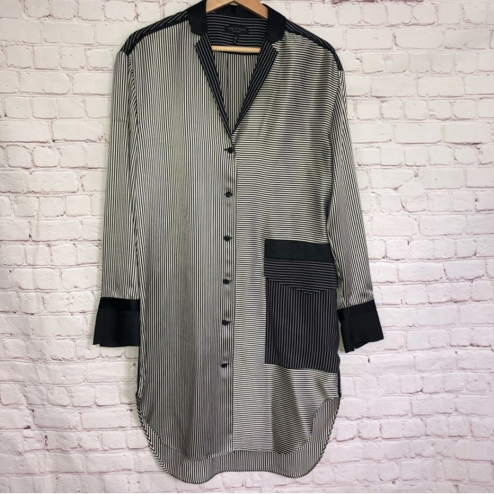 Rag and Bone silky shirt dress